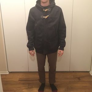 Men’s French Style Hoodie Coat- Medium